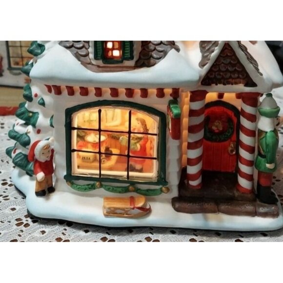 Mrs Claus Baked Goods Lighted Christmas Village House 2008 Northern Wonderland C - Picture 4 of 9